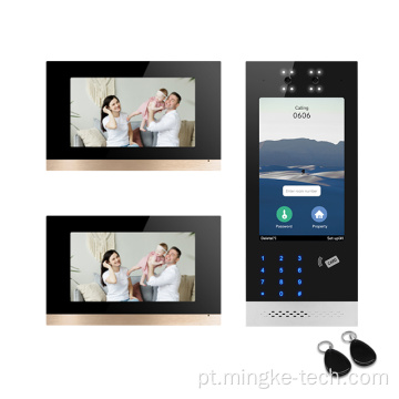 Telefone da porta colorida para sistema de intercomunicatória de vídeo de apartamento